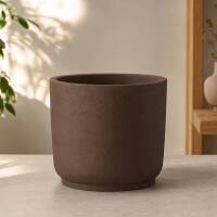 Pflanzk&uuml;bel Betonoptik aus recyceltem Kunststoff...