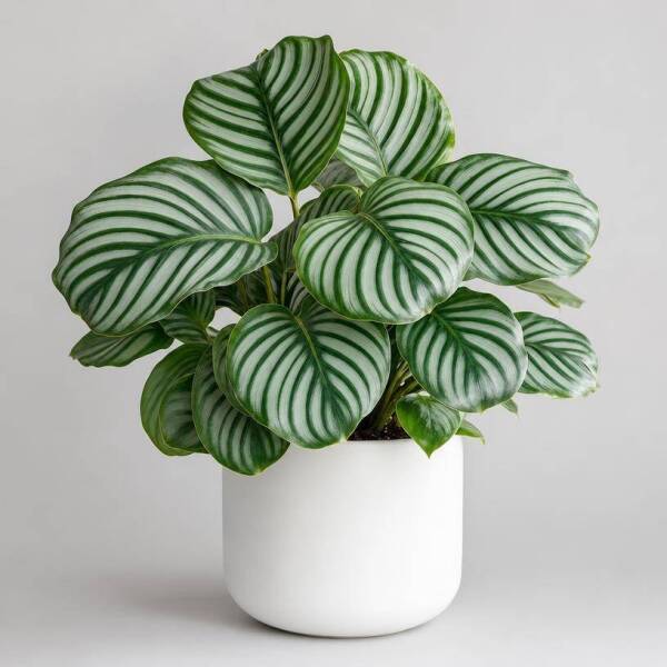 Calathea Orbifolia &ndash; Dekorative Blattpflanze mit silber-gr&uuml;nen Streifenbl&auml;ttern